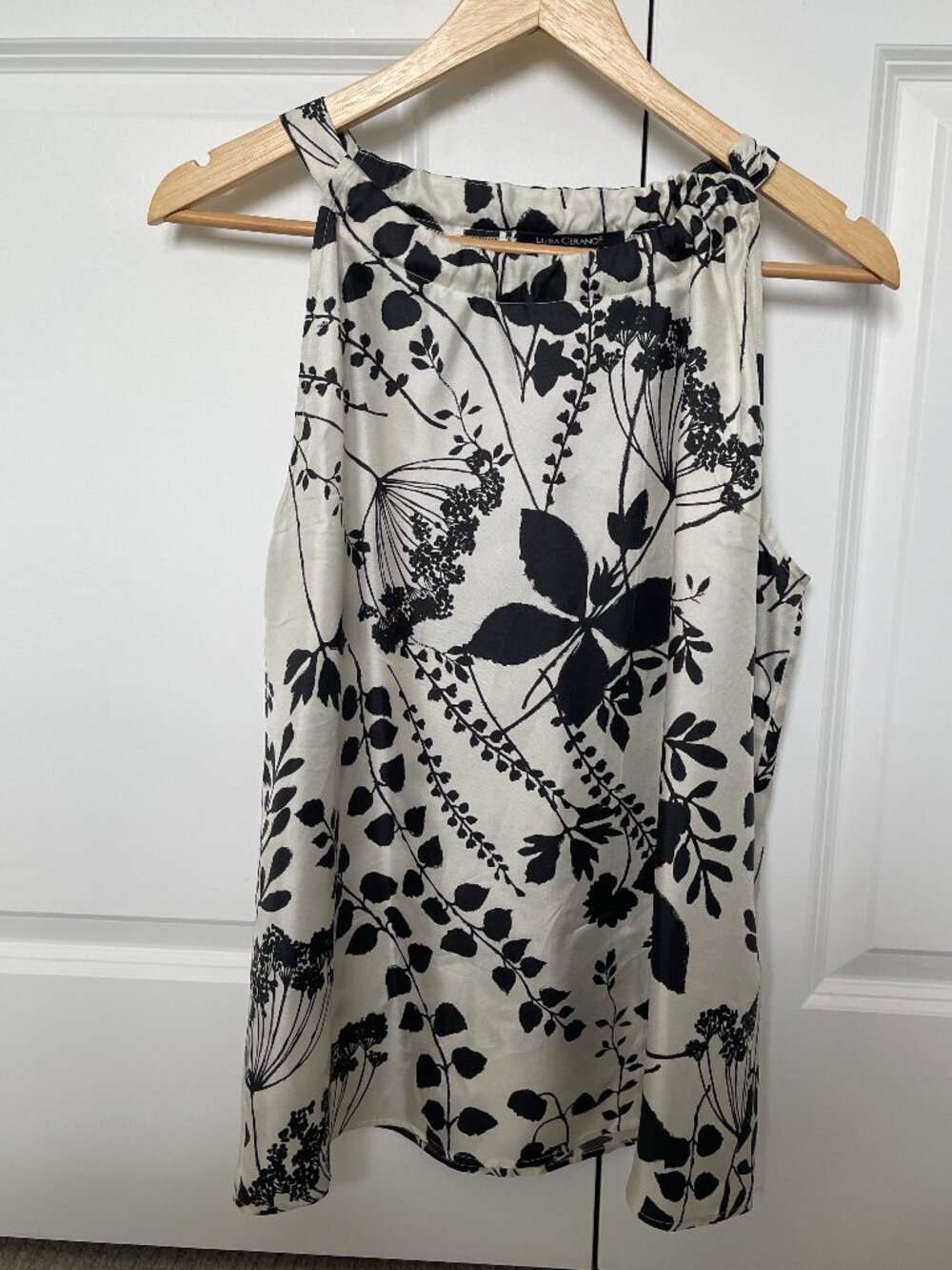 Luisa Cerano Silk Sleeveless Top Size 10 (EU 40)